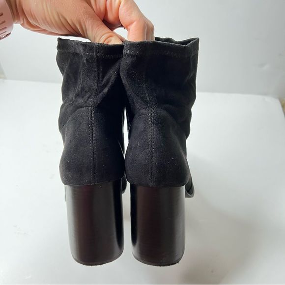 Steve Madden Womens Touchdown Black Ankle Boots Chunky Shoes 10 Medium NEW Y2K - Picture 7 of 11